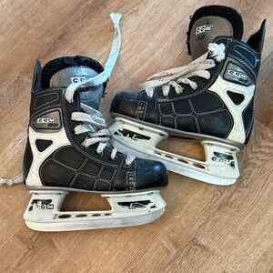 CCM Kids Black and White Skates